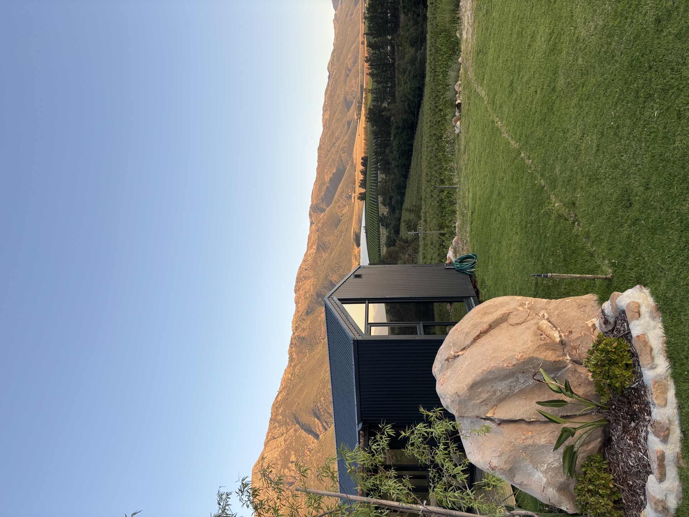 Werda Cabin nestled amongst natural rock formations